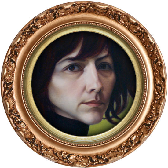 Oil Painting, Surreal, Melancholy, Beautiful. Self-Portrait of Monica Morabtio